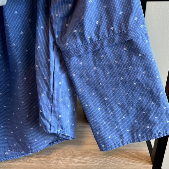 Maette "Gemma" Off The Shoulder Smocked Woven Blouse Top, M - Picture 4 of 11